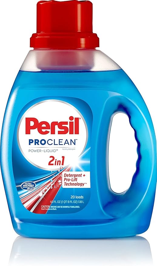 Persil ProClean Stain Fighter Liquid Laundry Detergent, 40 Fluid Ounces, 20 Loads