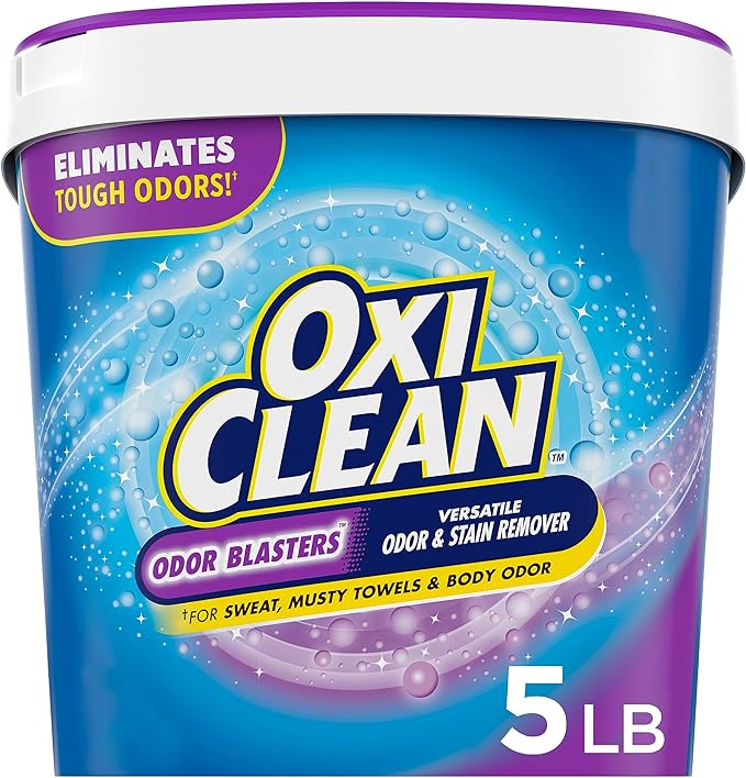 OxiClean Odor Blasters Versatile Odor and Stain Remover Powder, 5 lb, 80 Ounce (Pack of 1)